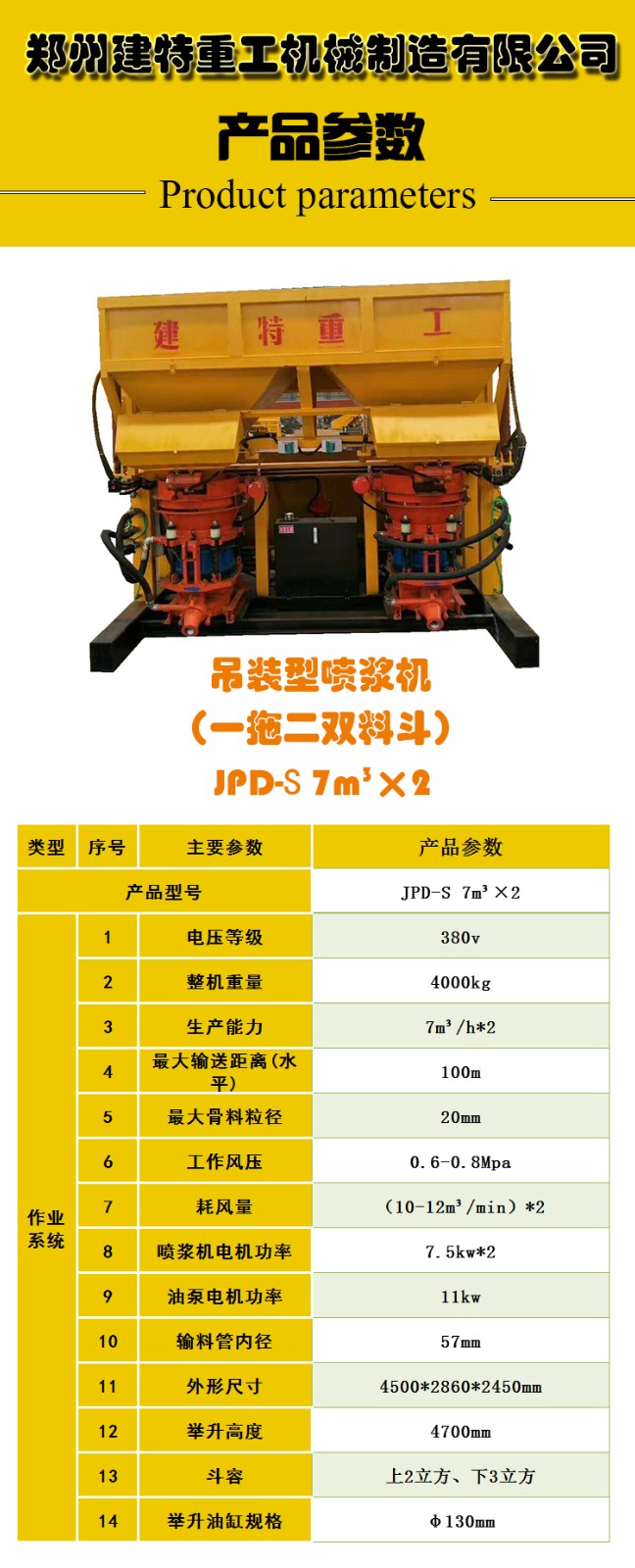 吊裝型一拖二雙料斗JPD-S 7m3×2